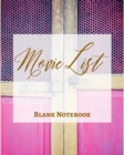 Image for Movie List - Blank Notebook - Write It Down - Pastel Hot Pink Yellow Gold Wooden Abstract Modern Contemporary Design