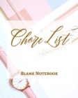 Image for Chore List - Blank Notebook - Write It Down - Pastel Rose Pink Gold Brown Abstract Modern Contemporary Design