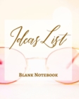 Image for Ideas List - Blank Notebook - Write It Down - Pastel Rose Pink Gold Abstract Modern Minimalist Contemporary Design Fun