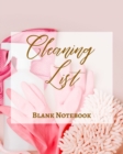 Image for Cleaning List - Blank Notebook - Write It Down - Pastel Rose Pink Gold Abstract Modern Contemporary Unique Design Fun