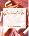 Image for Gratitude List - Blank Notebook - Write It Down - Pastel Rose Pink Gold Abstract Modern Contemporary Unique Luxury Fun