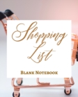 Image for Shopping List - Blank Notebook - Write It Down - Pastel Rose Gold Pink - Abstract Modern Contemporary Unique Design Art
