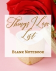 Image for Things I Love List - Blank Notebook - Write It Down - Pastel Rose Gold Pink - Abstract Modern Contemporary Unique