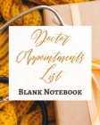 Image for Doctor Appointments List - Blank Notebook - Write It Down - Pastel Rose Gold Brown Yellow - Abstract Modern Unique Art