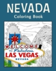 Image for (Edit -Invite only) - Nevada Coloring Book : Adult Coloring Pages, Painting on USA States Landmarks and Iconic, Funny Stress