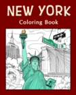Image for New York Coloring Book : Painting on USA States Landmarks and Iconic, Funny Stress Relief Pictures