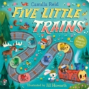 Image for Five little trains  : a slide and count book