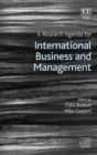 Image for A Research Agenda for International Business and Management