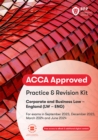 Image for ACCA Corporate and Business Law (English) : Practice and Revision Kit