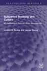 Image for Subjective meaning and culture  : an assessment through word associations