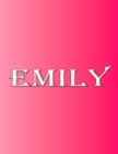 Image for Emily : 100 Pages 8.5&quot; X 11&quot; Personalized Name on Notebook College Ruled Line Paper
