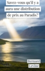 Image for Savez-vous qu&#39;il y a aura une distribution de prix au Paradis?