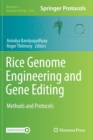 Image for Rice Genome Engineering and Gene Editing : Methods and Protocols