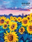 Image for 2020-2024 Monthly Planner : Large Five Year Planner with Flower Coloring Pages (Sunflowers)