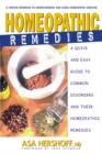 Image for Homeopathic Remedies: A Quick and Easy Guide to Common Disorders and Their Homeopathic Remedies