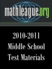 Image for Middle School Test Materials 2010-2011