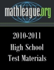 Image for High School Test Materials 2010-2011