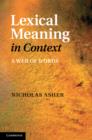 Image for Lexical meaning in context  : a web of words