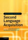 Image for The Cambridge Handbook of Second Language Acquisition