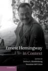 Image for Ernest Hemingway in Context