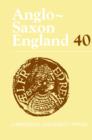 Image for Anglo-Saxon England: Volume 40