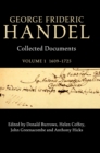 Image for George Frideric Handel  : collected documentsVolume 1,: 1609-1725