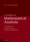 Image for A course in mathematical analysisVolume 3