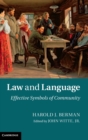 Image for Law and language  : effective symbols of community