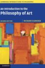 Image for An introduction to the philosophy of art