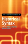 Image for The Cambridge Handbook of Historical Syntax