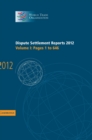 Image for Dispute settlement reports 2012Volume 1, pages 1-646
