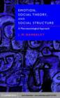 Image for Emotion, social theory, and social structure: a macrosociological approach