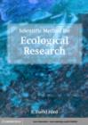 Image for Scientific method for ecological research
