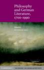 Image for Philosophy and German literature, 1700-1990