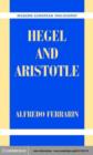 Image for Hegel and Aristotle