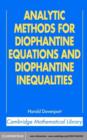 Image for Analytic methods for Diophantine equations and Diophantine inequalities