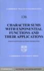 Image for Character sums with exponential functions and their applications