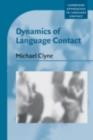Image for Dynamics of language contact