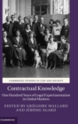 Image for Contractual knowledge  : one hundred years of legal experimentation in global markets