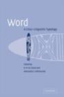 Image for Word: a cross-linguistic typology