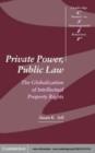 Image for Private power, public law: the globalization of intellectual property rights