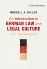 Image for An Introduction to German Law and Legal Culture