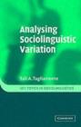 Image for Analysing sociolinguistic variation