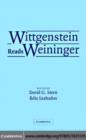 Image for Wittgenstein reads Weininger