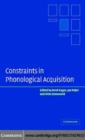 Image for Constraints in phonological acquisition