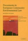 Image for Documents in European Community environmental law