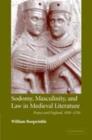 Image for Sodomy, masculinity, and law in medieval literature: France and England, 1050-1230
