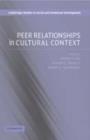 Image for Peer relationships in cultural context