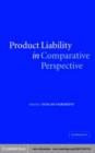 Image for Product liability in comparative perspective