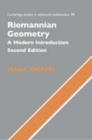 Image for Riemannian geometry: a modern introduction